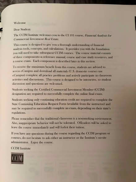 Photo of free Ccim course (Emeryville) #1