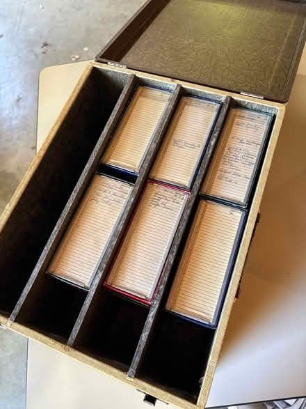 Photo of free Old timey slide storage box (Los Altos Hills) #2