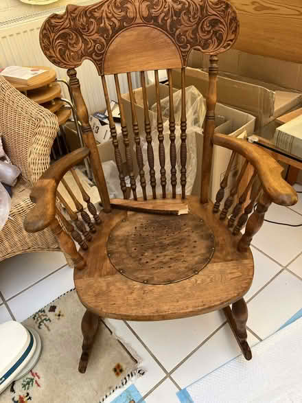 Photo of free Rocking Chair Wooden (Hailsham BN27) #1