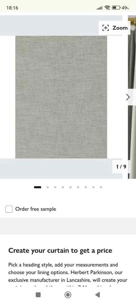 Photo of free John Lewis Roman Blind Grey (Crystal Palace) #1