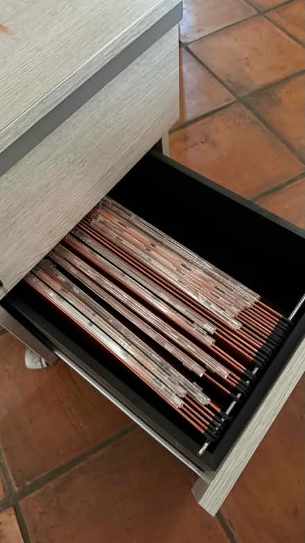 Photo of free Two draw filing cabinet (Sharnbrook) #4