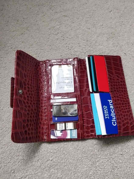 Photo of free Red Faux Leather Purse/Card Holder (Coulsdon CR5) #4
