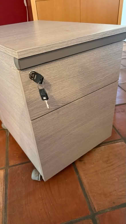 Photo of free Two draw filing cabinet (Sharnbrook) #1