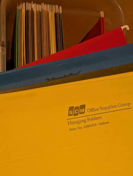 Photo of free Hanging file folders (Arlington, ma) #1