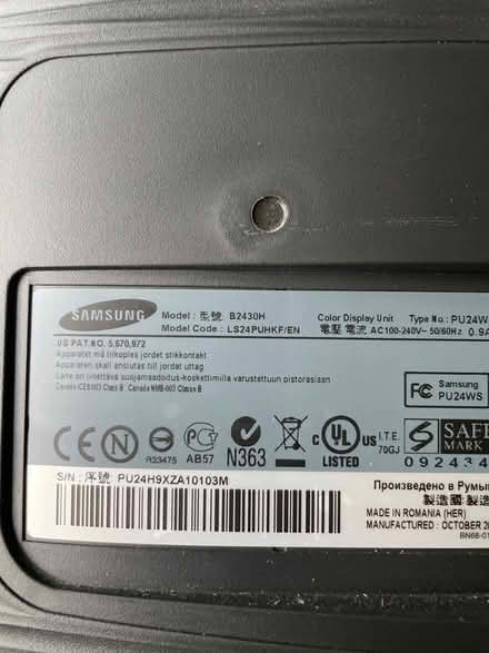 Photo of free Samsung 24 inch computer monitor (Brooke NR15) #2