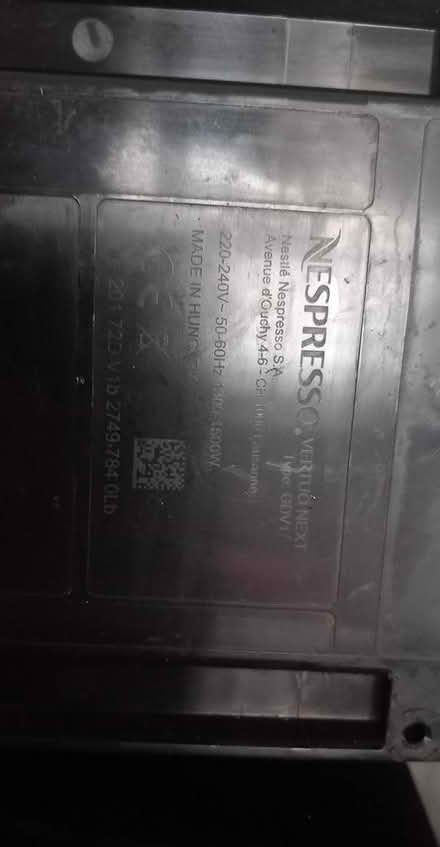 Photo of free Nespresso Vertuo Next (Plumstead Common SE18) #3