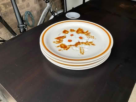 Photo of free 4 vintage dinner plates (Nr Burgess Hill football club) #1
