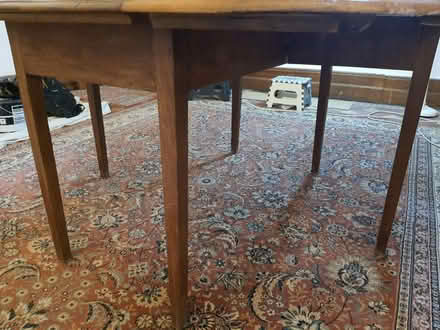 Photo of free Antique Oak folding table (Stroud central) #4