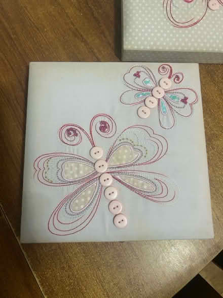 Photo of free 2 pretty butterfly fabric canvas’ (Bisley Woking GU24) #2
