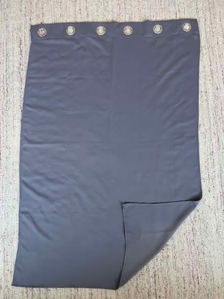 Photo of free 2 Grey Curtain Panels (Windsor Terrace: 17 St & 10 Av) #1