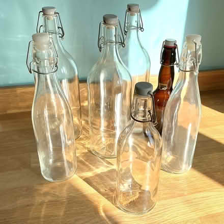 Photo of free Stoppered glass bottles (Golden Green TN11) #1