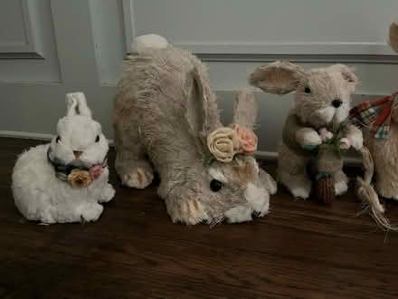 Photo of free straw easter bunnies decorations (Lawrence/ El Camino Real) #2