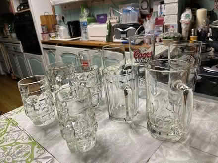 Photo of free 10 Retro Beer. Guiness and lager glasses (South Norwood SE25) #1