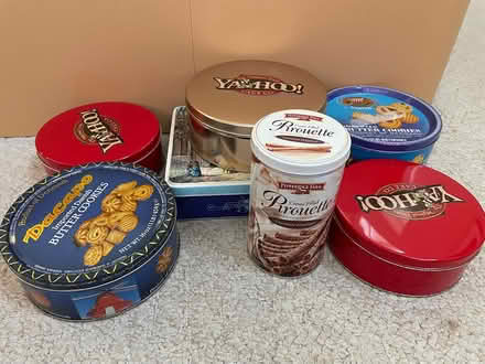 Photo of free Cookie tins (empty) (West Plano) #1
