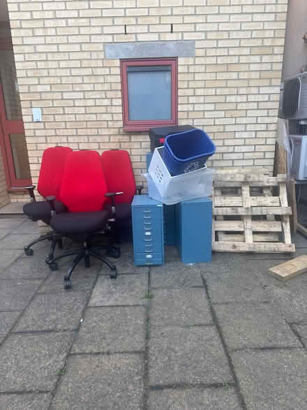 Photo of free Chairs. Cabinets, wooden pallets (Peckham, SE15) #1