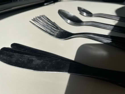 Photo of free Black metal cutlery set 16 pieces (North Bramhall SK7) #2
