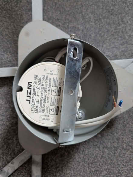 Photo of free Thin Silver metalic JJZM LED ceiling light. (Stanway CO3) #2