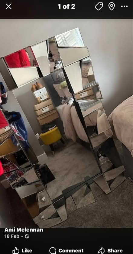 Photo of free Large heavy mirror (Newton LA1) #1