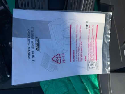 Photo of free PS1 steering wheel (Dunmow CM6) #1