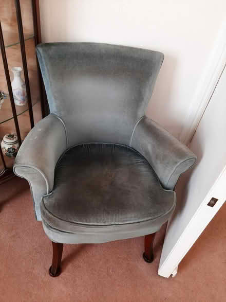 Photo of free Blue chair and sofa (Green Street Green BR6 6BU) #1