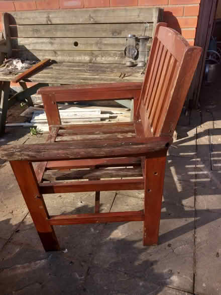 Photo of free Wooden garden chair (DE72) #1