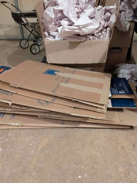 Photo of free Moving boxes and packing paper (Burnmill Farm LE16) #1