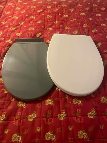 Photo of free Two plastic toilet seats - white and grey (IP7) #1