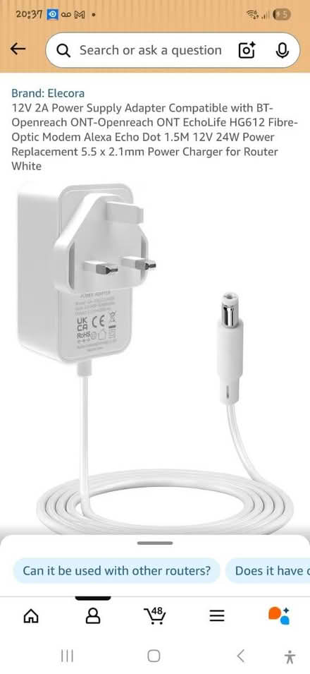 Photo of Open reach power cable (Belle vale L27) #1