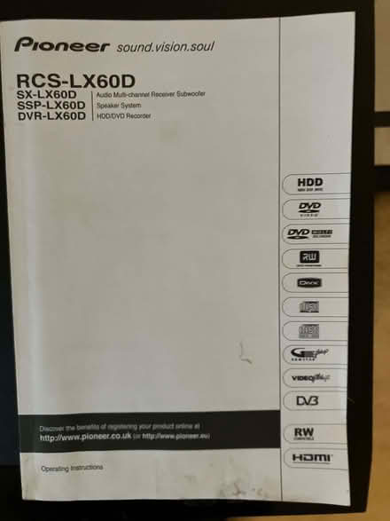 Photo of free Pioneer HD/DVD recorder and Surround sound system (GU12) #3