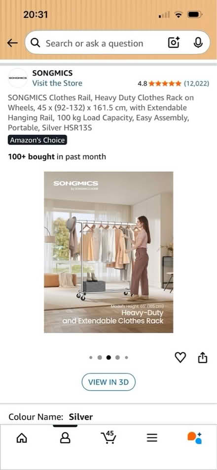 Photo of free Sturdy clothes rail (Brockley SE4) #3