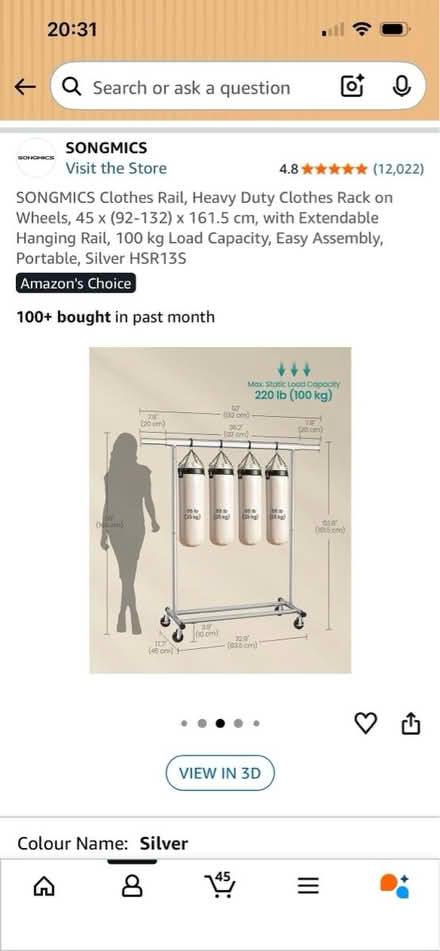 Photo of free Sturdy clothes rail (Brockley SE4) #4