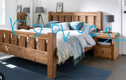 Photo of Wooden bed frame (king size) (N9 Edmonton Green) #1