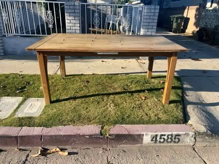 Photo of free CURB ALERT - Lovely wooden table (Hawthorne) #1