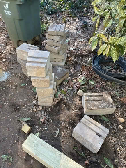 Photo of free Retaining wall blocks (S. 26th St. & S. Ives St) #1