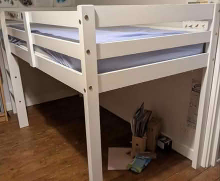 Photo of free Kids mid sleeper bed & mattress (N8 North London) #1