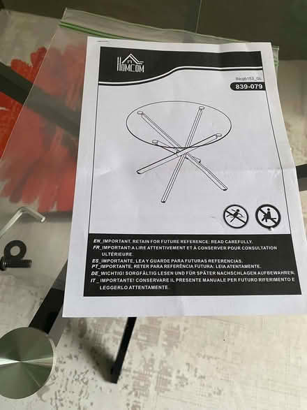Photo of free Glass table for indoors or outside (Preston Park area BN1) #3