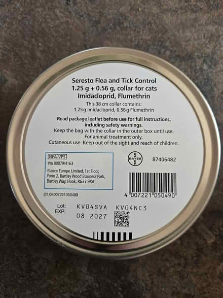 Photo of free Seresto cat flea collar NEW (BS5) #1