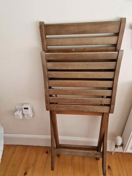 Photo of free Fold up wooden chair (Juniper Green, EH14) #2