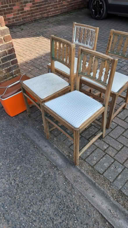 Photo of free 4 wooden chairs (BN43) #1