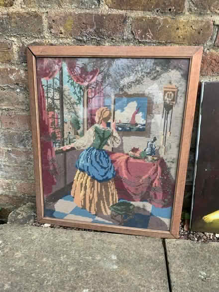 Photo of free Embroidered 'painting' (West Molesey.) #1