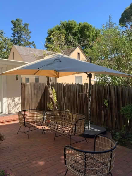 Photo of free Large patio canopy/umbrella for sun (Palo Alto - University South) #1