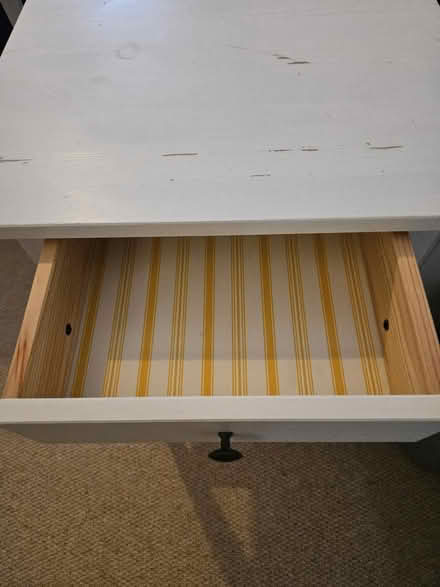 Photo of free 2 White Ikea bedside tables (Kemble) #3