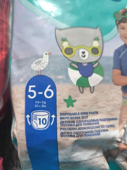 Photo of free Nappies a s swimming nappies size 5 (LE6, Groby) #3