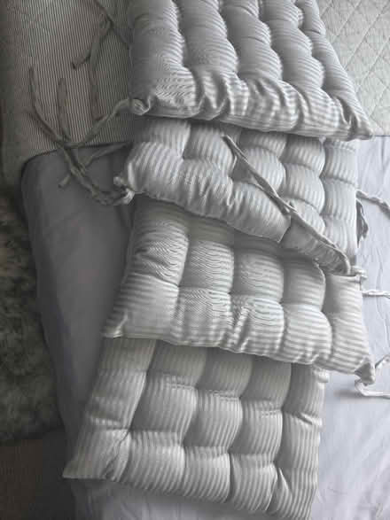 Photo of free 4 grey seat cushions (TW8) #1