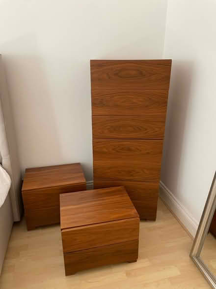 Photo of free Bed side tables and tallboy (Highgate N6) #1