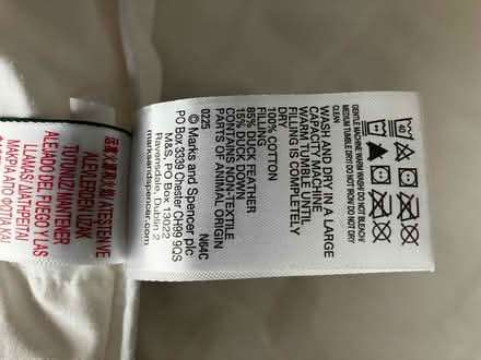 Photo of free M&S Double 4’6” duvet, barely used (Deal CT14) #4