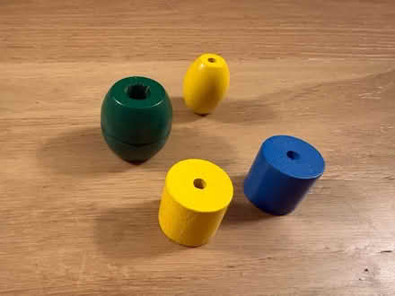 Photo of free 4 wooden barrel beads (94087) #1