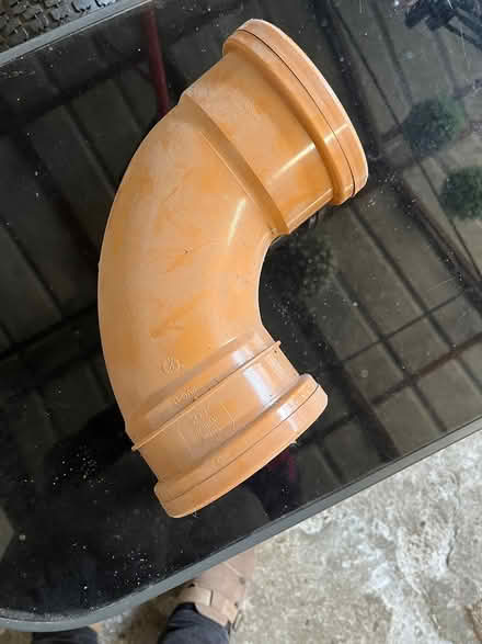 Photo of free Brown sewage pipe elbow (Redruth) #1