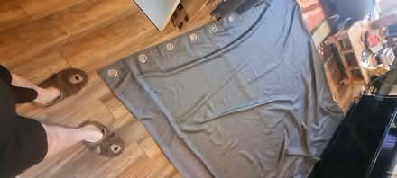 Photo of free Pair Curtains - Grey blackout eyelet 228 x 228 cm, See pic's (Stroud Green N4) #3