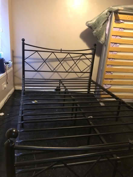 Photo of free 4ft wide small double bed frame (RG1) #1